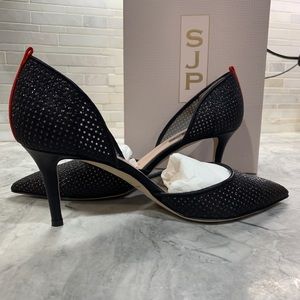 SJP Phantom Glitter d’Orsay Pump, Black